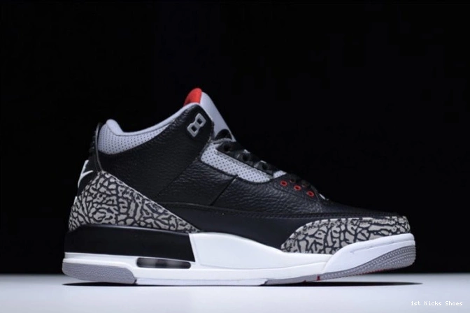 1st Kicks Cement 3 Air 854262-001 Black Jordan 0701